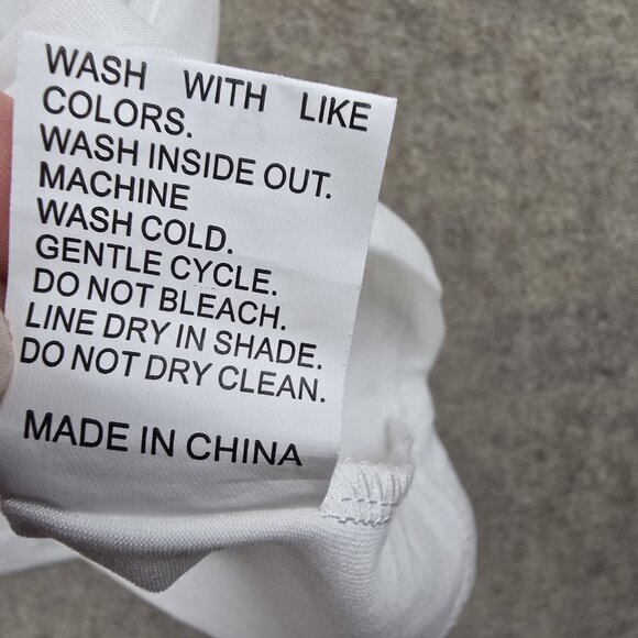 Funny Flamingo Graphic White Short Sleeve Womens Shirt XL Polyester & Elastane - Picture 4 of 6